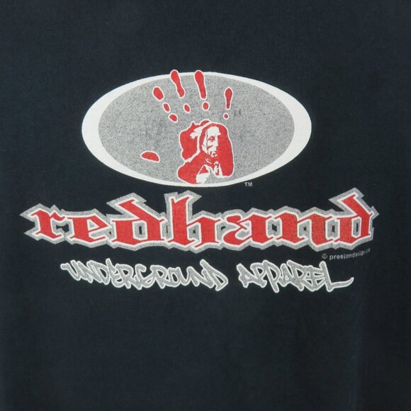 Redhand Underground Apparel T-Shirt Size 2XL MMIW NMSS Native American Red Hand - Picture 2 of 8